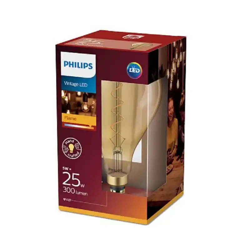 Mai ieftin Bec LED vintage (decorativ) Philips Classic Gold Giant A160, EyeComfort, E27, 5W (25W), 300 lm, lumina calda (2700K), cu filamen