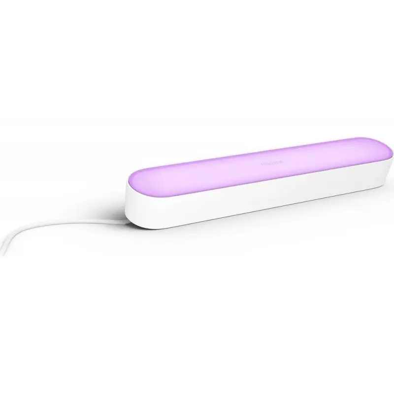 Livrare gratuită Lampa LED RGB Philips Hue Play, 6.6W, 530 lm, lumina alba si color (2000-6500K), IP20, 25.3cm, Alb