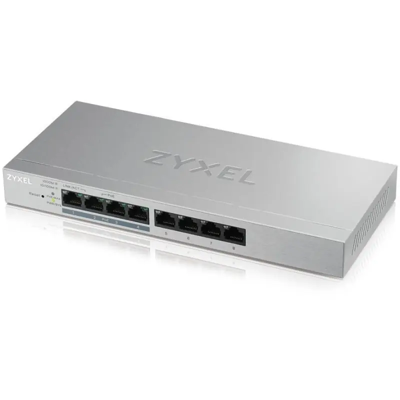 Switch Zyxel GS1200-8HP, 8 port, 10/100/1000 Mbps Cumpără acum