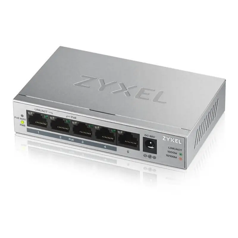 Doar azi Switch Zyxel GS1005-HP, 5 Port, 10/100/1000 Mbps