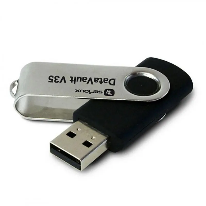 Memorie USB Flash Drive Serioux 128GB DataVault V35, USB 3.0, black, swivel Retur gratuit