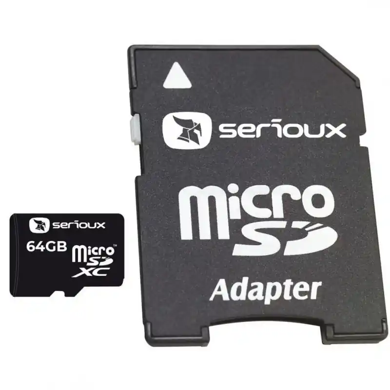 Card de Memorie Micro Secure Digital Card Serioux, 64GB UHS-I, SFTF64AC10, Clasa 10, cu adaptor SD Livrare gratuită