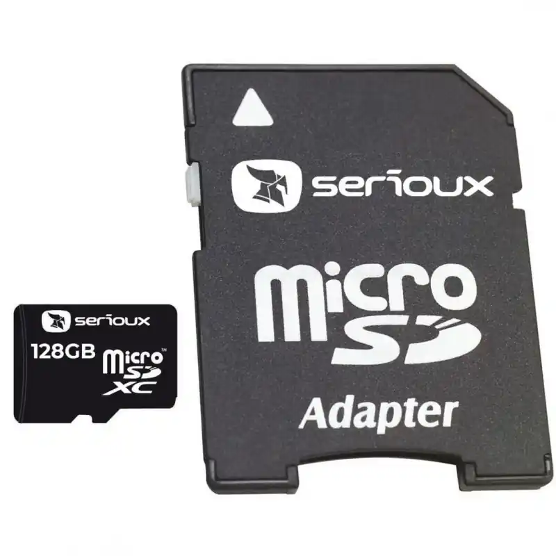 Card de Memorie Micro Secure Digital Card Serioux, 128GB UHS-I, SFTF128AC10, Clasa 10, cu adaptor SD Preț redus