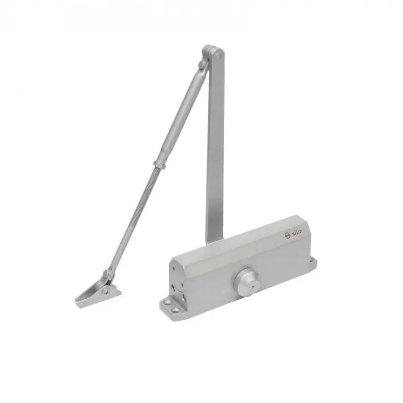 Amortizor hidraulic cu brat SA-5044AW-sv, argintiu Pentru: usi cu greutatea de 60-85 kg latime usa ≤1050mm Ulei hidraulic termos Lichidare de stoc