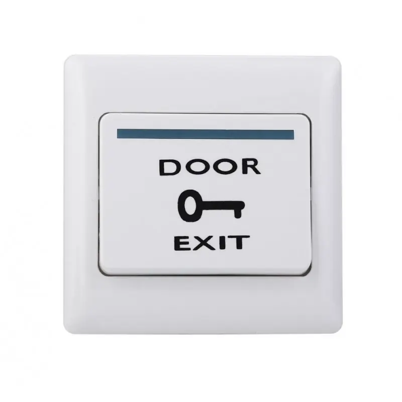 Buton de iesire incastrabil din plastic, ND-EB02A, fara LED Iesire contact: NO/NC, tensiune 220V, 300mA, auto reset, culoare alb Expediere rapidă