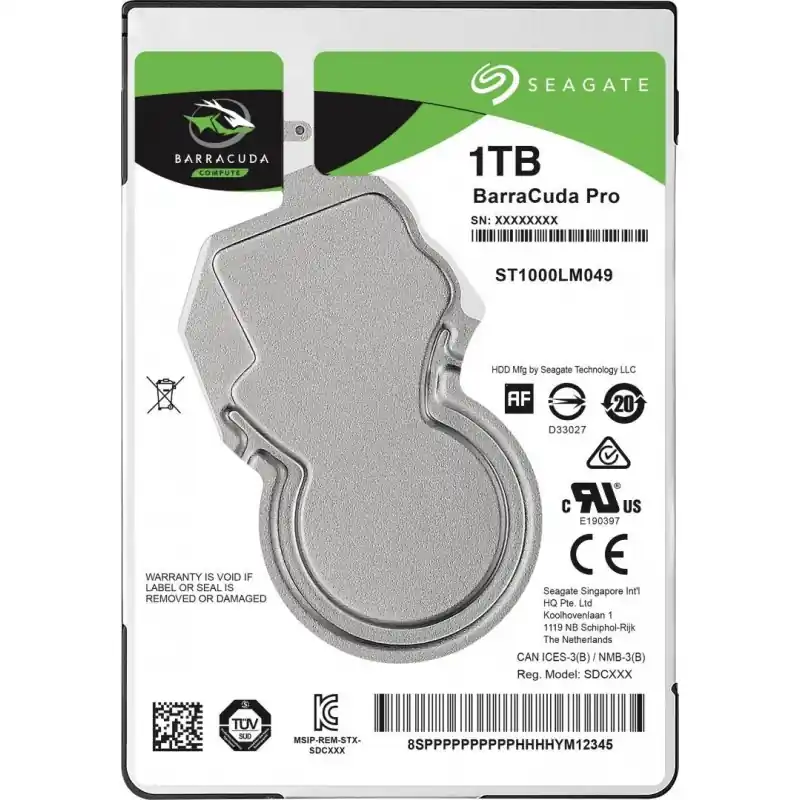 Calitate înaltă HDD Laptop Seagate BarraCuda® 1TB, 7200RPM, SATA III