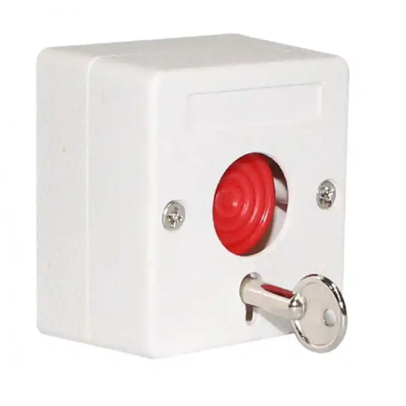Buton panica cu cheie, material plastic ND-EB01 Preț redus