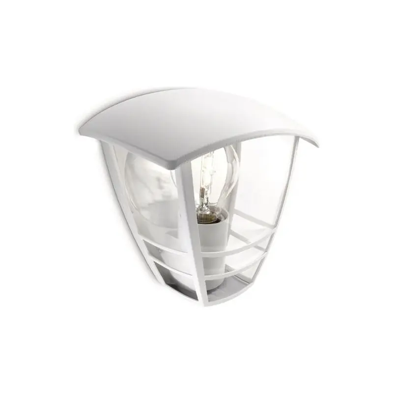 Aplica pentru exterior Philips Creek UP, 1xE27, max 60W, IP44 ,130x180x195mm, Alb Reducere extra