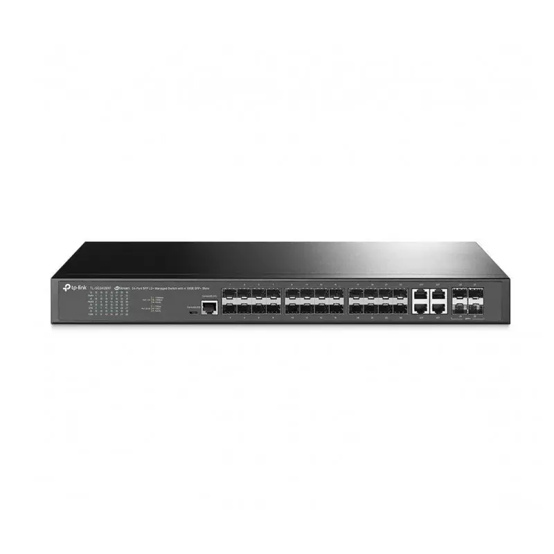 "JetStream™ 24-Port SFP L2+ Managed Switch with 4 10GE SFP+ Slots PORT: 20× Gigabit SFP Ports, 4× Gigabit SFP/RJ45 Combo Ports, Calitate înaltă