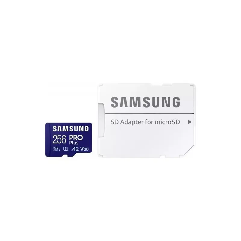Card de Memorie MicroSDHC Samsung PRO PLUS 256GB, Class10/Grade 3 adapter UHS-I Cel mai vândut