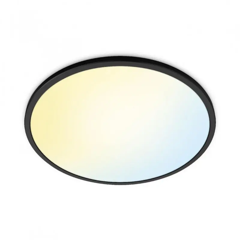 Preț promoțional Plafoniera LED WiZ SuperSlim, Wi-Fi, control vocal, 32W, 3800 lm, lumina alba (2700-6500K), IP20, 55cm, Negru