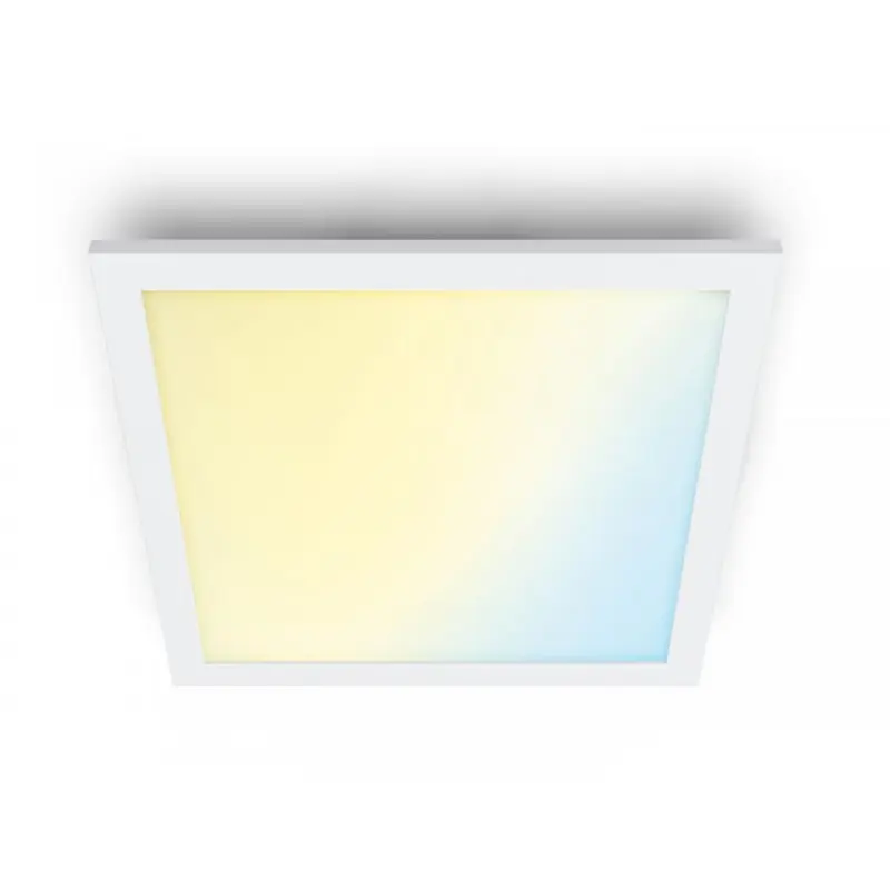 Panou LED WiZ Panel SQ, Wi-Fi, control vocal, 12W, 1000 lm, lumina alba (2700-6500K), IP20, 30cm, Alb Promoție