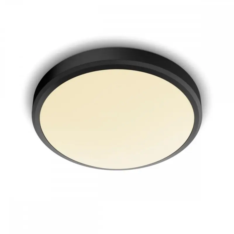 Plafoniera LED Philips Doris CL257, 17W, 1500 lm, lumina calda (2700K) ,IP44, 31.3cm, Negru Bestseller