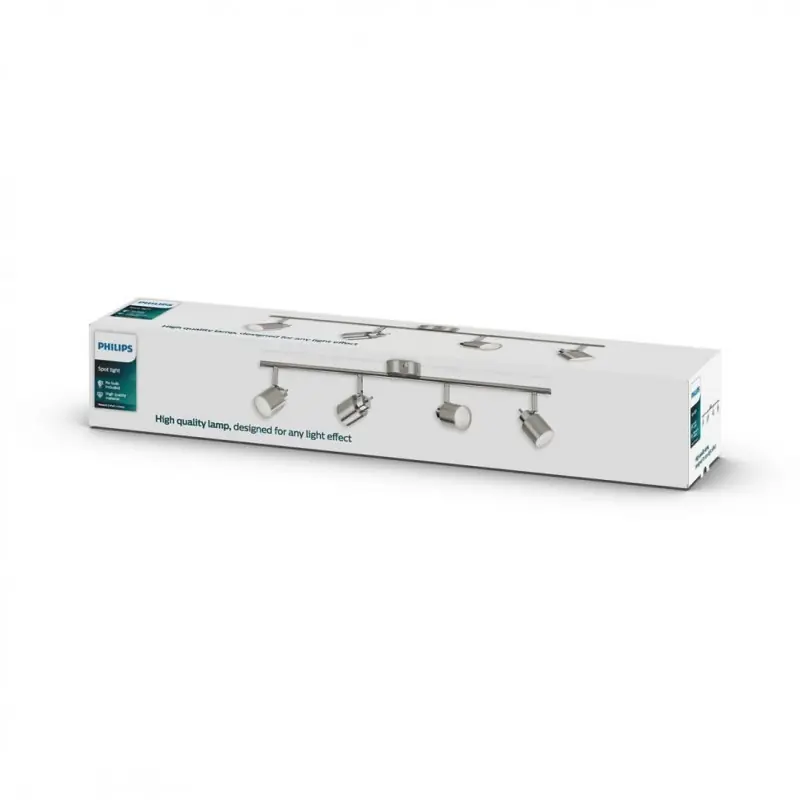 Cel mai bun preț Spot Philips Essentials Meranti, 4xGU10, IP20, 10x69x15.5cm, Crom mat