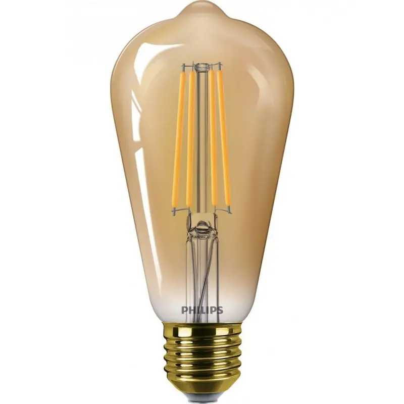 Preferatul clienților Bec LED vintage (decorativ) Philips Classic Gold Bulb ST64, EyeComfort, E27, 5.8W (50W), 640 lm, lumina calda (2200K), dimabil,