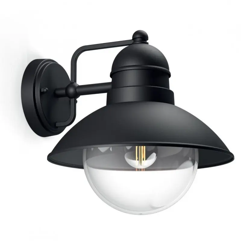 Aplica tip felinar pentru exterior Philips Hoverfly, 1xE27, max 60W ,IP44, 248x222x224mm, Negru Ultima șansă