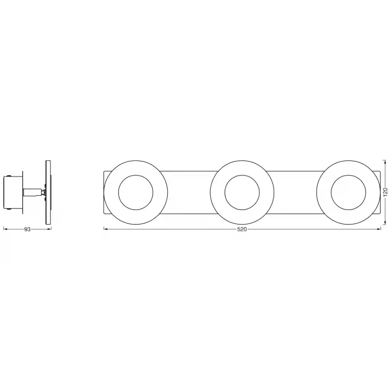 Livrare expres Aplica LED inteligenta pentru baie Ledvance SMART+ Wifi Orbis Wave 520, 21W, 2100 lm, lumina alba (3000-6500K), IP44, 520x93x120