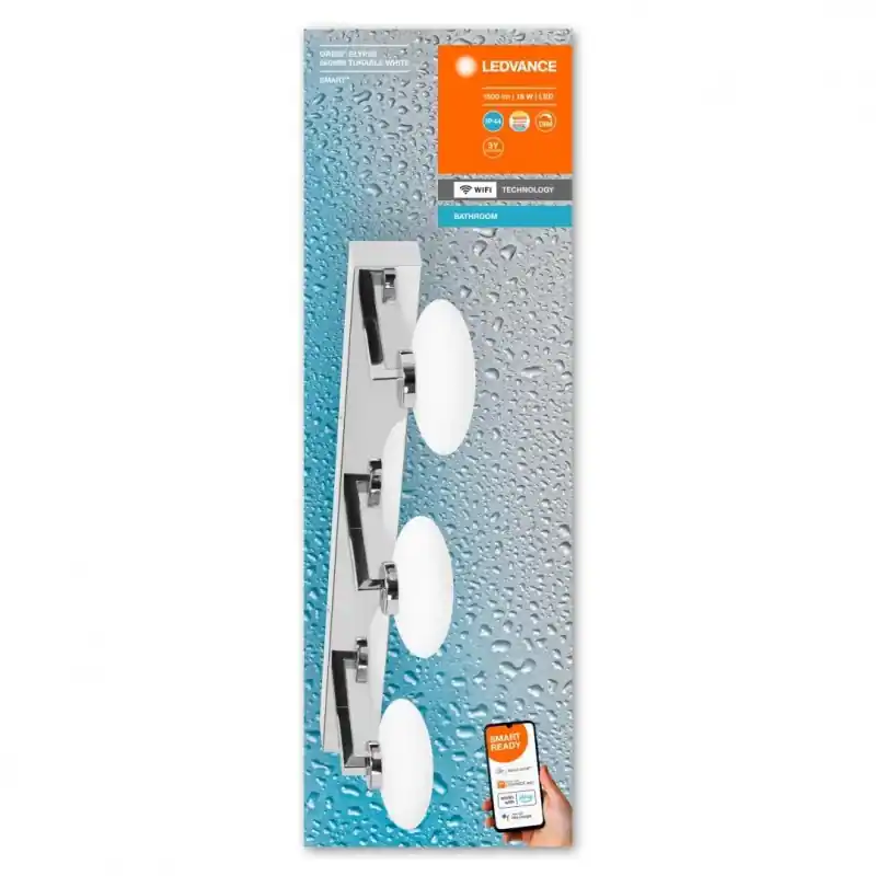 Reducere Aplica LED inteligenta pentru baie Ledvance SMART+ Wifi Orbis Elypse 560, 18W, 1500 lm, lumina alba (3000-6500K), IP44, 560x166x