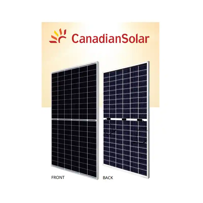 Ieftin Panou Solar Fotovoltaic Monocristalin BiHiKu7 Bifacial Mono PERC CS7L-595MB-AG Silver Frame, max. 1500V, lungime cablu 460mm(+)/