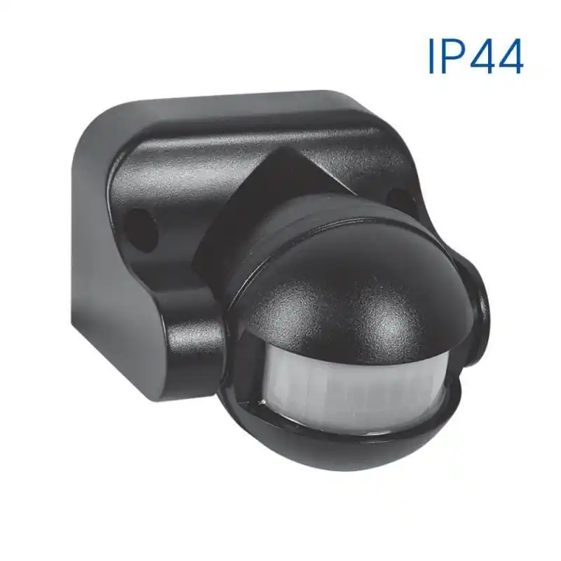 Reducere extra Senzor de miscare aplicat IR Vivalux FLEX, 230V, IP44, 86x95x73mm, incandescent 1200W, LED 300W, Negru