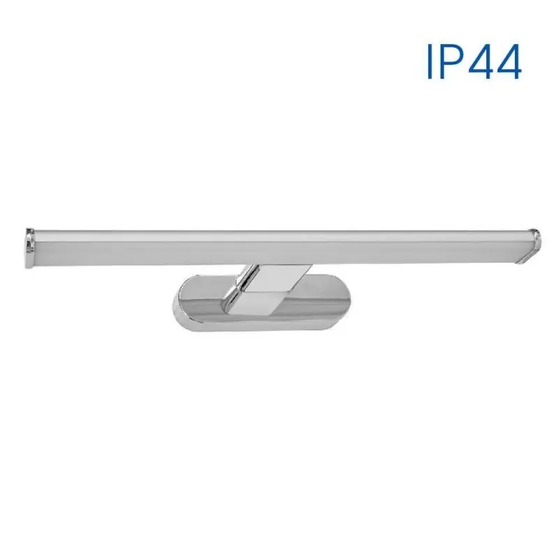 Aplica LED pentru baie Vivalux ARBA, 8W, 600 lm, lumina neutra (4000K) ,120°, IP44, 400x134x42mm, 30000h, Nichel satinat Popular