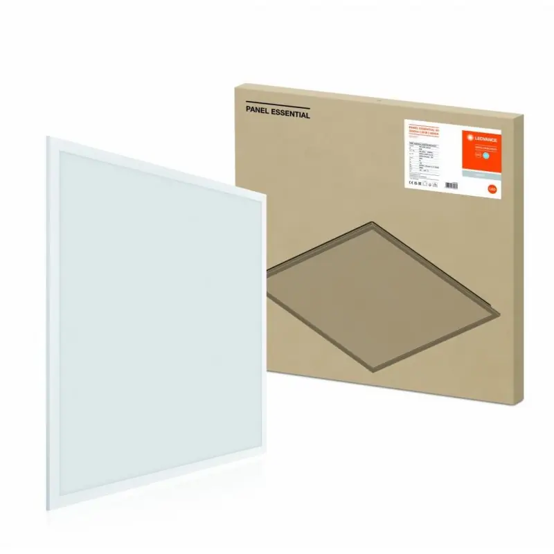 Panou LED Ledvance PANEL Essential, 36W, 3850 lm, lumina neutra (4000K), IP20, 596x596x35mm, aluminiu, Alb Super ofertă