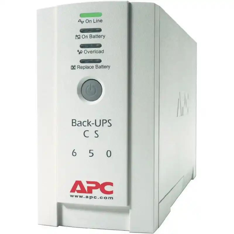 Nu rata UPS APC Back-UPS CS stand-by 650VA / 400W 4 conectori C13, baterieRBC17, optional extindere garantie cu 1/3 ani (WBEXTWAR1YR-SP-