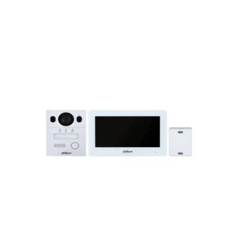 Bestseller KIT Video Interfon Dahua DHI-KTX01(S Monitor de interior hibrid Wi-Fi cu 2 fire: Ecran tactil capacitiv TFT de 7 inchi,comunic