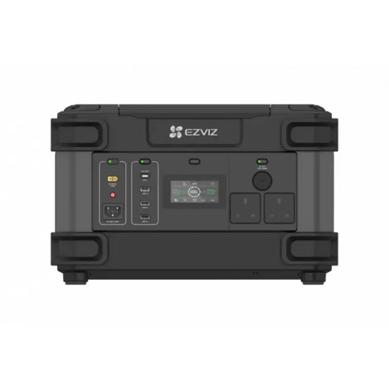 Lichidare de stoc Statie de incarcare portabila Ezviz PS1300, 1324 Wh, 6 porturi de incarcare, reincarcare cu panou solar, protectie scurtcircuit/