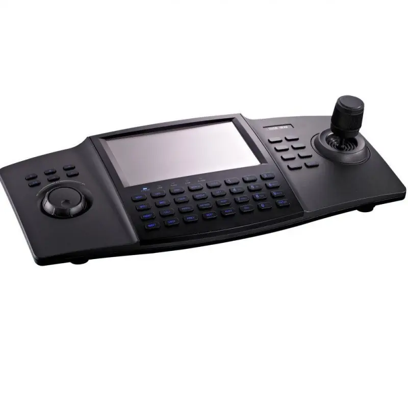 Cumpără online Tastatura de control Hikvision DS-1100KI(B) pentru camere speed dome, display7" LCD, 4D joystick, suporata 32 utilizatori si 4