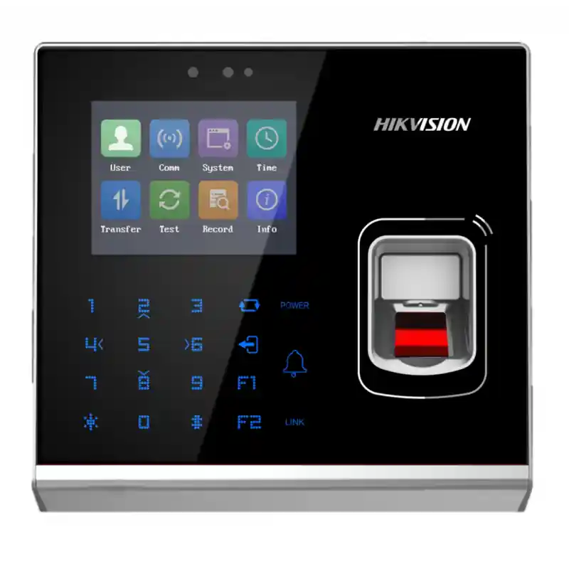 Cumpărături sigure Cititor control access standalone cu cititor de amprenta Hikvision Pro Series DS-K1T201AMF, capacitate amprente: 5000, capacitat