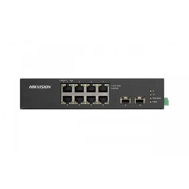 Calitate înaltă Switch Hikvision DS-3T0510HP-E/HS, 8-Port, PoE