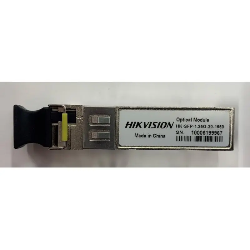 Vezi acum Modul fibra optica Hikvision HK-SFP-1.25G-20-1550 TX1550nm/ 1.25G, RX1310nm/1.25G,LC, single mode and single fiber, 20km,0~70℃,S
