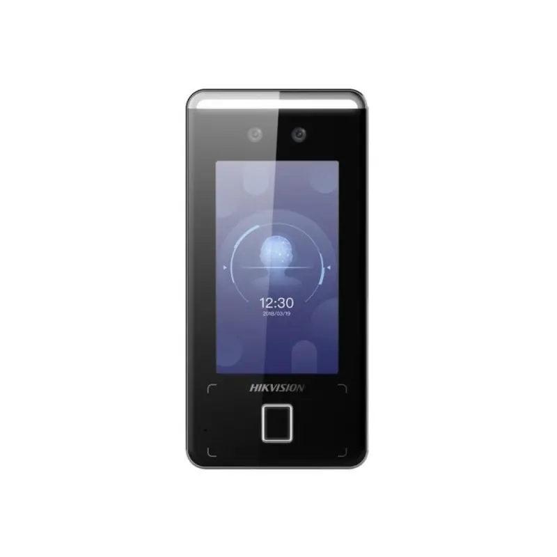 Terminal de access control cu recunoastere faciala si amprenta Hikvision DS-K1T341AMF-S, capacitate de stocare: 1500 memorie fac Ofertă specială