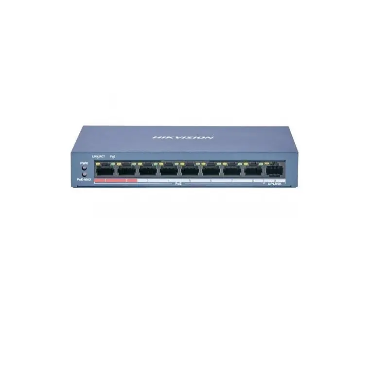 Comandă acum Switch Hikvision DS-3E0109P-E/M(B), 8-port, PoE
