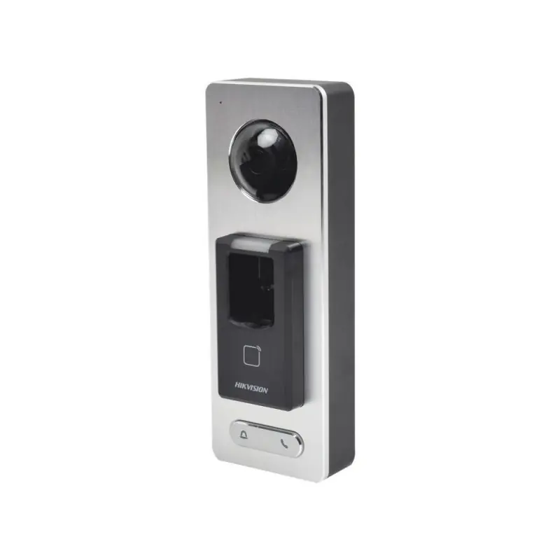 Controler de acces control cu acces biometric, cititor card Mifare sicamera video Hikvision, DS-K1T501SF Camera de 2 MP incorpor Lichidare de stoc