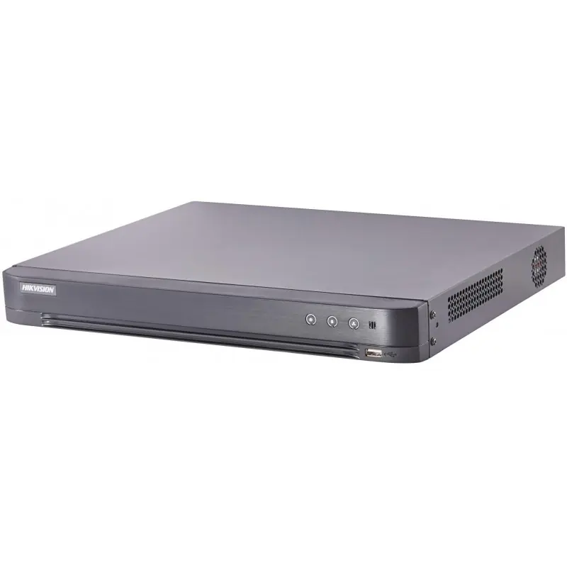 Transport gratuit DVR Hikvision Turbo HD 4.0, DS-7204HUHI-K1/P 5MP 4 Channel H265 +H265H264+H264, 4-ch video and 4-ch audio input, 2-ch IP up to 6
