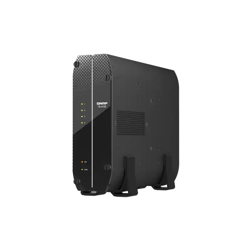 Transport gratuit NAS QNAP 410E 4-Bay, CPU Intel Celeron J6412 4-core/4-thread Processor, RAM onboard 8GB (not expandable), 2.5" SATA SSD 6Gbps HD