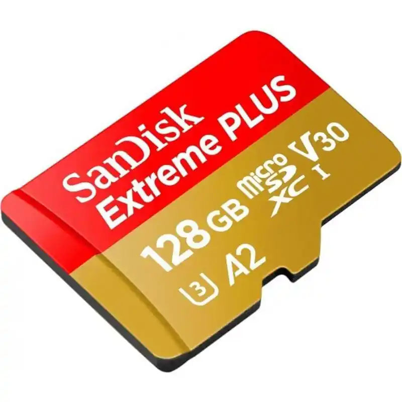 Card de Memorie MicroSDXC SanDisk Extreme PLUS, 128GB, Clasa 10, R/W speed: up to 100MB/s/ 90MB/s, include adaptor SD (pentru te Ofertă
