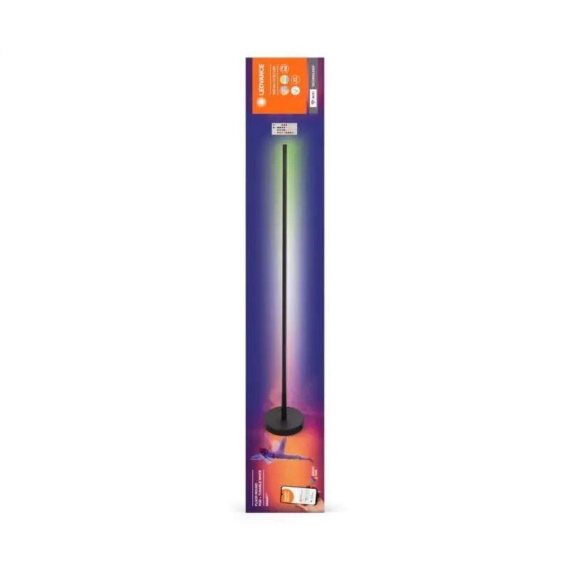 Lampadar LED RGB inteligent Ledvance Smart+ WiFi FLOOR ROUND BLACK cu Telecomanda, 14W, 1170 lm, lumina alba si color (2700-6500 Vezi acum