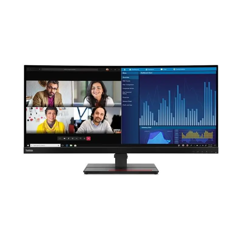 Monitor LED Lenovo ThinkVision P34w-20, 34.14inch, IPS UWQHD, 4ms, 60Hz, negru Chilipir