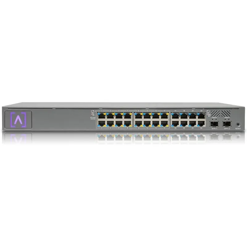 ALTA LABS S24-POE SWITCH, Interfata: 24 x 10/100/1000M bps, 16 portuti POE, 2 x SFP, 802.3at PoE+, Buget POE: 240w, Dimensiuni: Vezi acum