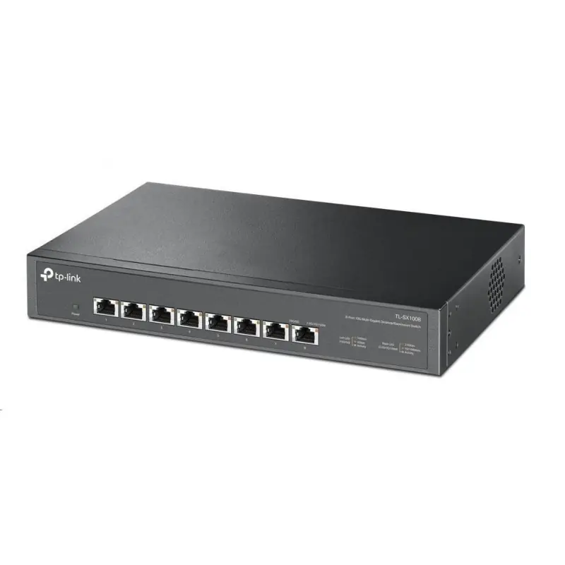 Nu rata "8-Port 10G Multi-Gigabit Switch PORT: 8× 10G RJ45 Ports SPEC: 1U 13-inch Rack-mountable Steel Case FEATURE: Plug and Play"