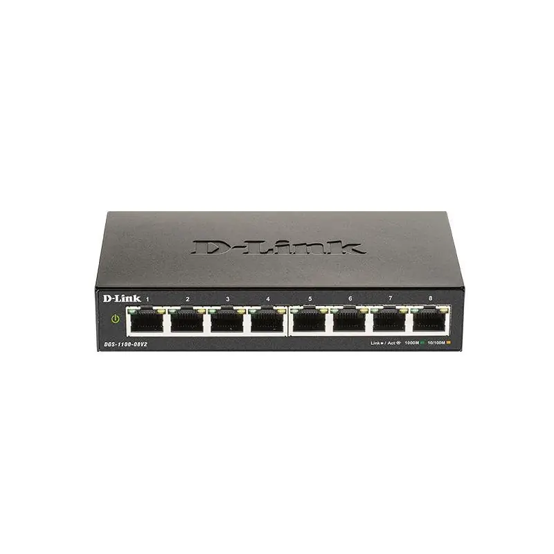 Switch D-Link DGS-1100-08PV2, 8 port, 10/100/1000 Mbps Preț mic