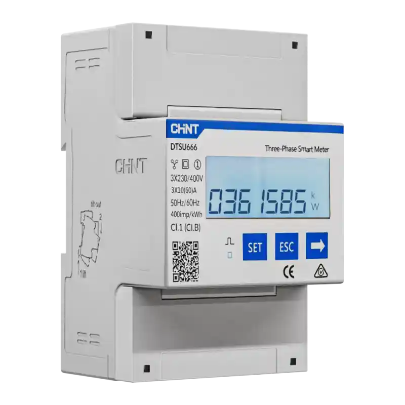 Controler solar cu masurare bidirectionala, nJoy Smart Meter trifazic ,Ecran LCD, Instalare pe sina tip DIN Preț promoțional