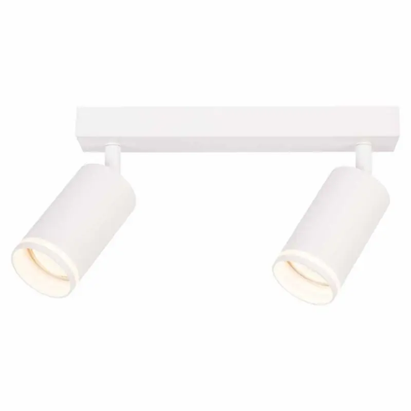 Spot dublu reglabil Vivalux KING, 2xGU10, max 2x35W, IP20, 220х55х165mm, Alb, becuri neincluse Ofertă specială