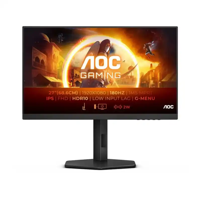 Premium Monitor AOC 27" 27G4X, Diagonal (inch): 27, Diagonal (cm): 69, Aspect ratio: 16:9, Panel: IPS, Resolution: 1920x1080, Refresh Ra