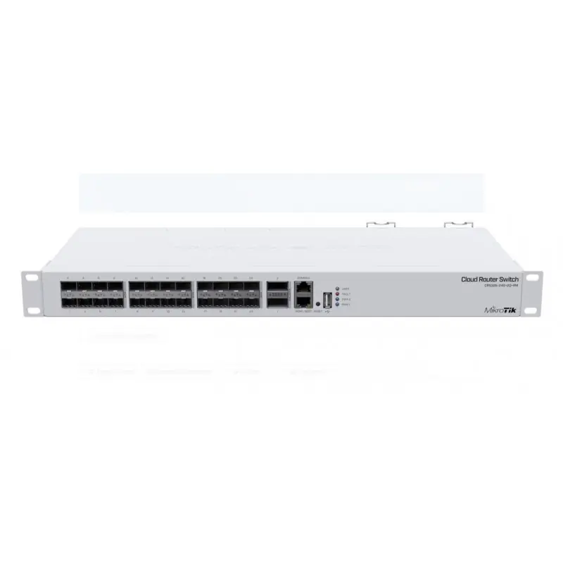 Chilipir MIKROTIK, 24 Port QSFP+ 2 SFP L3 Managed Switch, CRS326-24S+2Q+RM, Procesor:650 MHz, 64 mb RAM, 16 mb Flash, Dimensiuni: 443 x 2