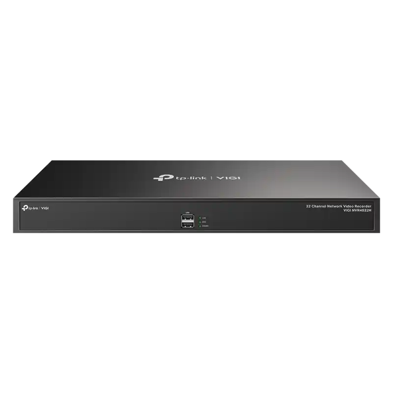 NVR TP-Link VIGI 32 canale 4032H8 MP,2 SATA Interface, max 20TB, H.265+ ONVIF, etecție mișcare, linie, intruziune, persoane, v Discount