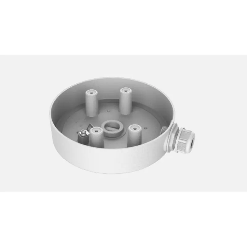 Doza conexiuni pentru camere PTZ 4 inch Hikvision DS-1280ZJ-SD11, material aliaj de aluminiu, dimensiuni: Φ157.7 mm × 39.7 mm, g Popular